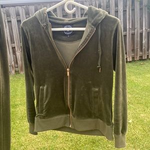 Green warmup suit size small